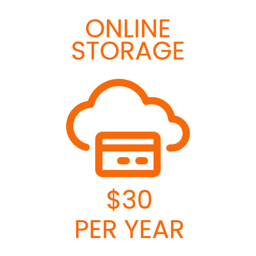 Online Storage - $30 per year